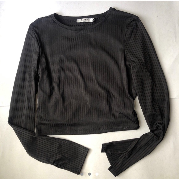 NA-KD Rib Open Back Top - NWT! - Picture 3 of 3